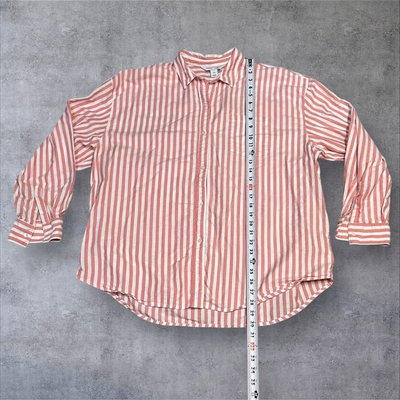 Old Navy Women's Button Down Shirt Bundle L – Black, Gray, Red Stripe Lot of 3 - Picture 8 of 16